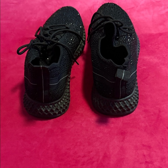 Black Knit Sneakers - Picture 3 of 6